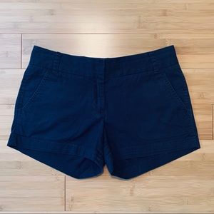 Navy J. Crew Chino Shorts | Size 0